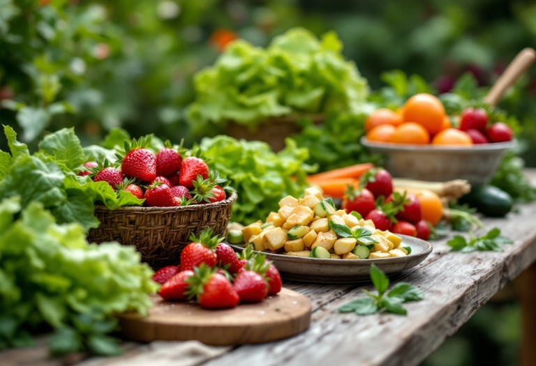 Immagine di un menù settimanale per la dieta di primavera