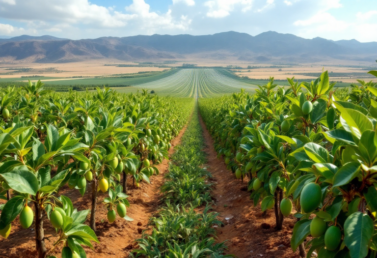 Frutta tropicale coltivata in Sicilia grazie al clima