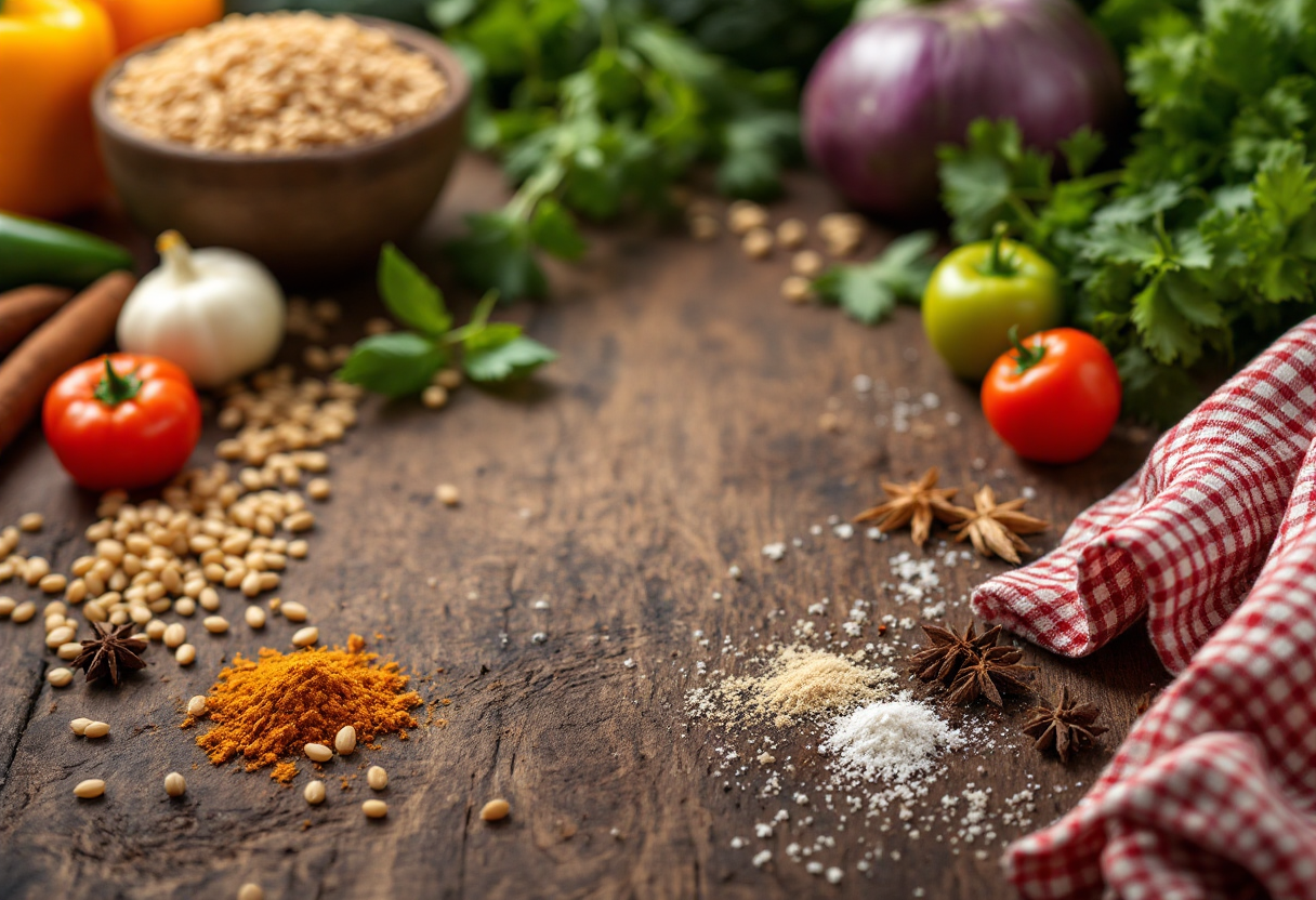 Orzotto con verdure fresche e formaggio