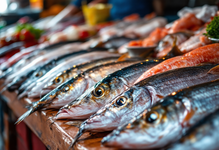 Varietà di pesce fresco da consumare a marzo