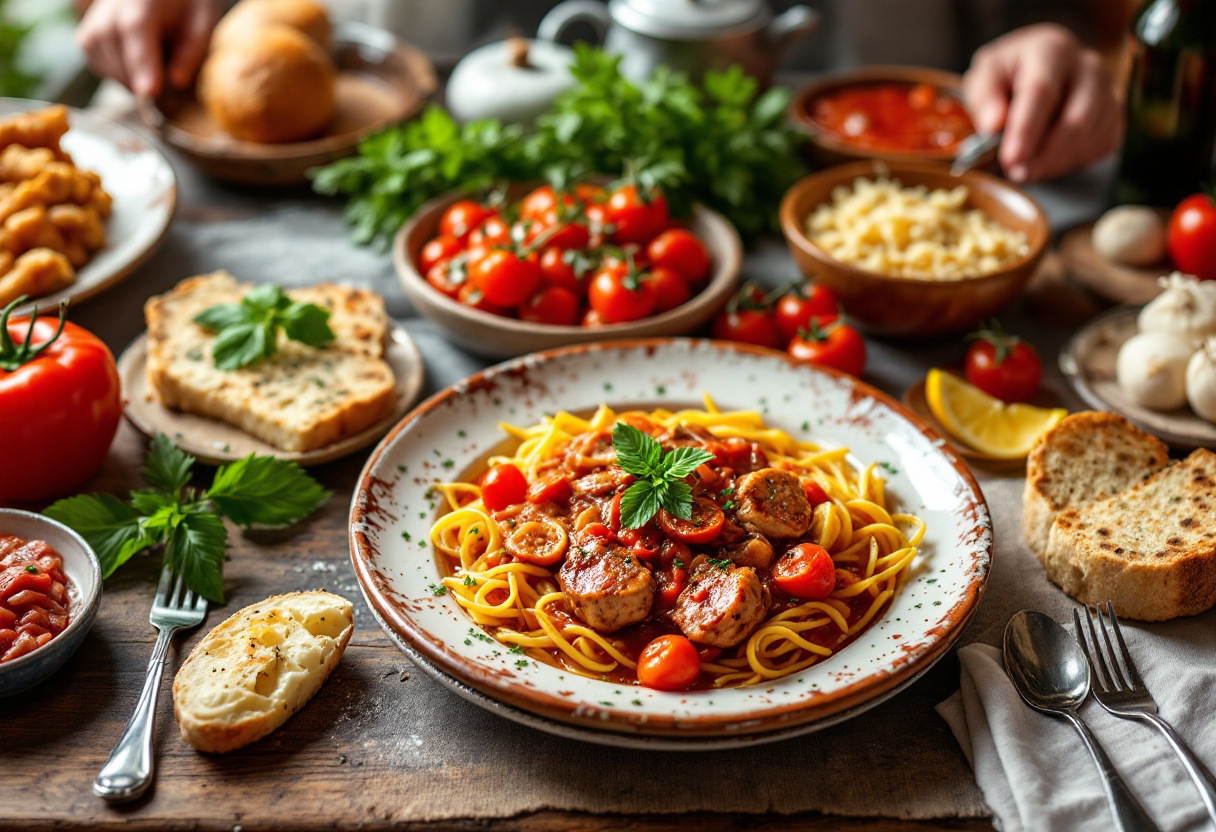 Deliziosi piatti tipici della cucina romana