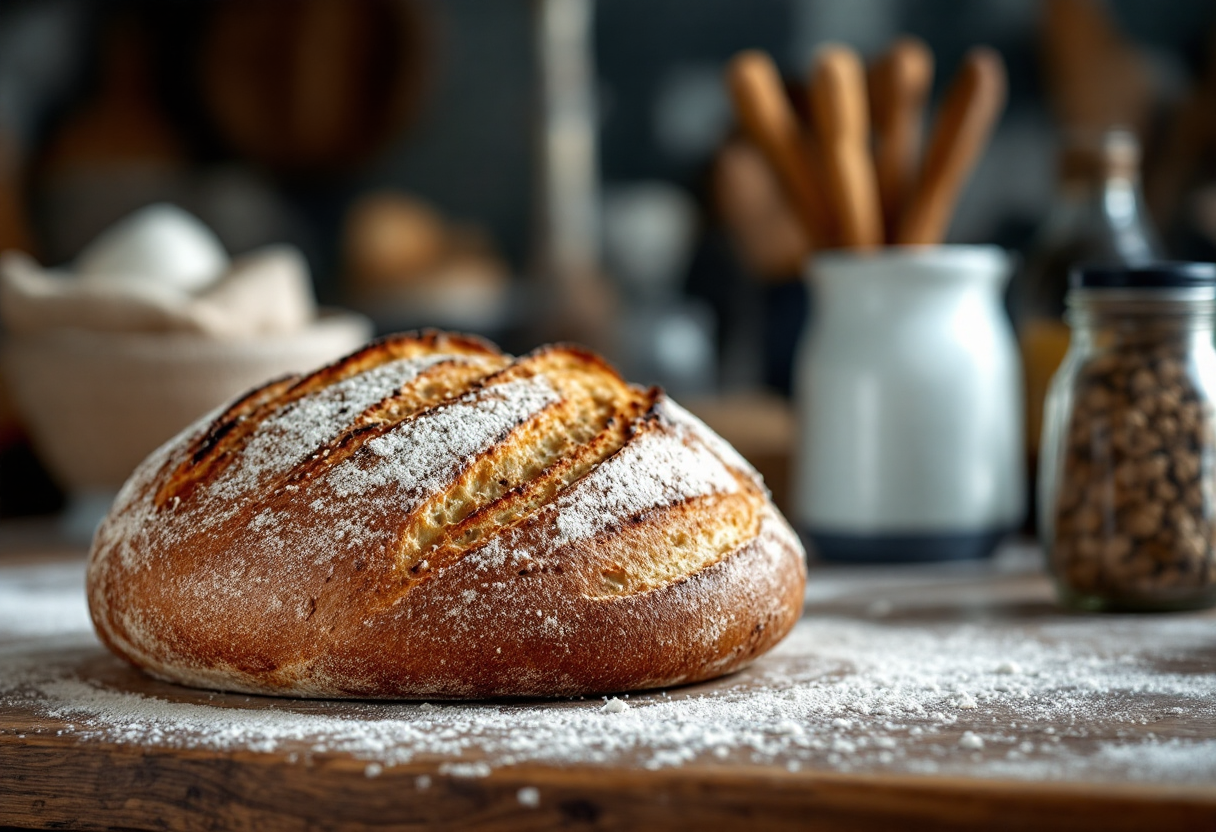 Pane di segale appena sfornato secondo Davide Longoni