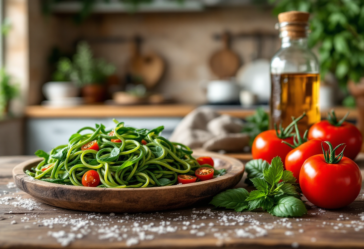 Taccole fresche cucinate con pomodoro succoso