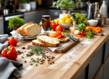 Toast gourmet preparati da chef stellati in un ristorante