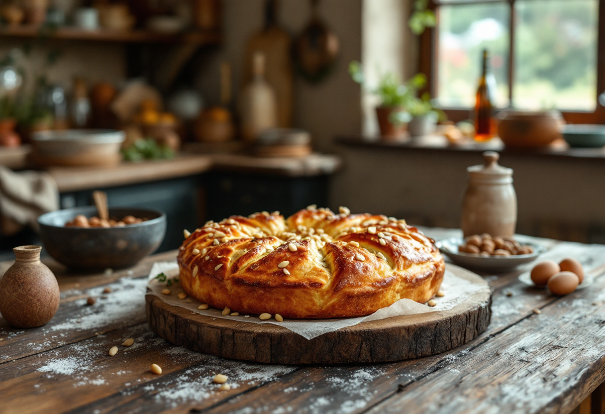 Torta coi bischeri, dolce tipico della Toscana